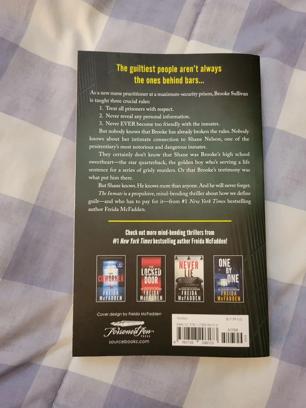 The Inmate by Freida McFadden -  Paperback - Picture 2 of 3